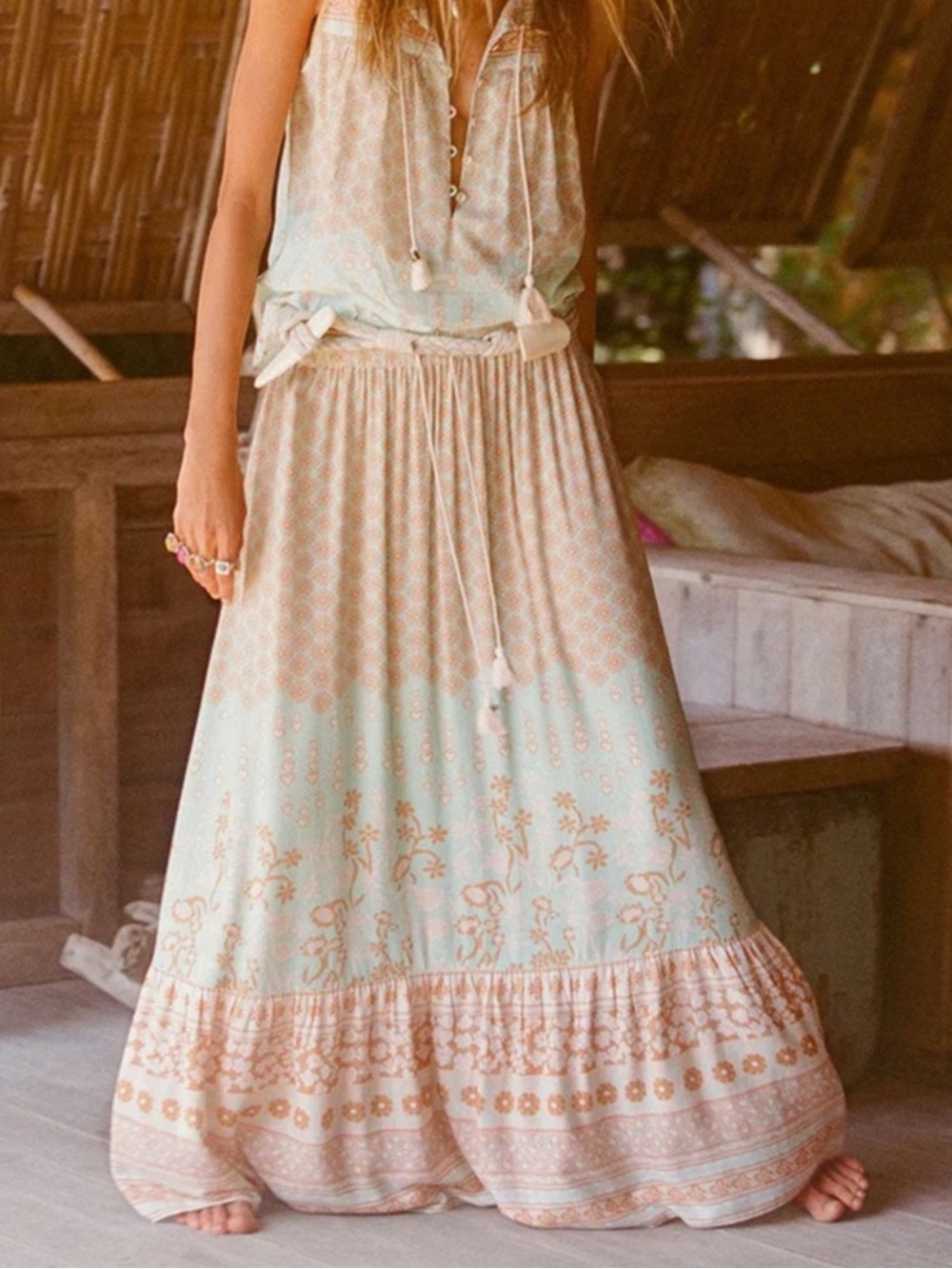 Spell Sweet Nothings Maxi Tassel Skirt Size S